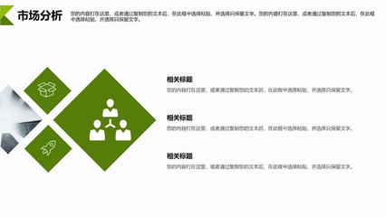 大氣商務綠色新能源節能環保項目介紹PPT模板